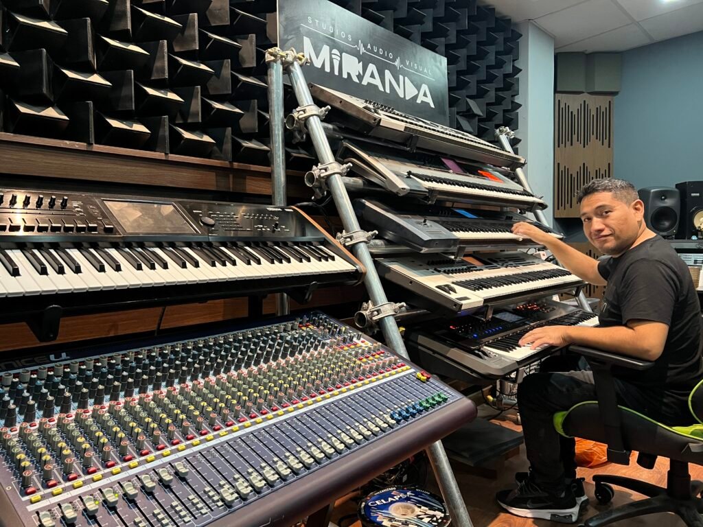 HORACIO MIRANDA EN SU ESTUDIO